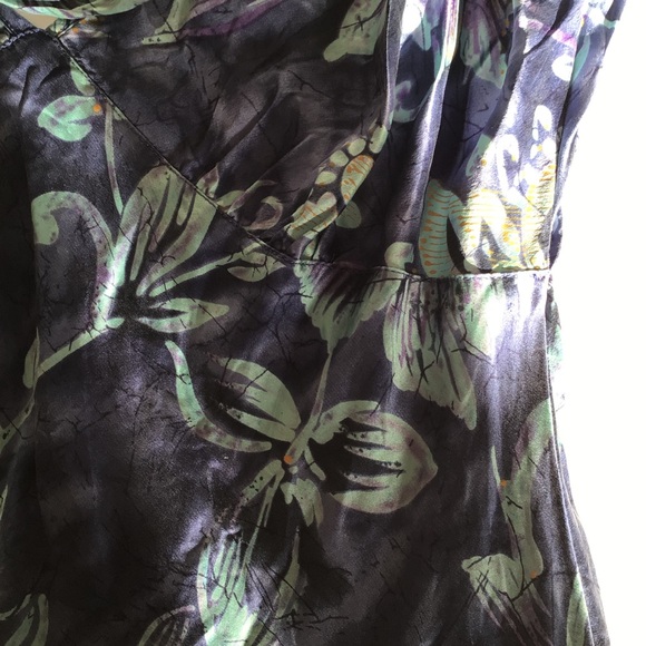 VICTORIAS SECRET VINTAGE Y2K BLUE SILK SLIP MED - Picture 8 of 9